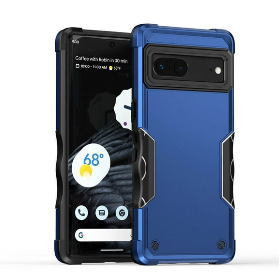 Feishell Compatible with Google Pixel 6 Case, Armor Heavy Duty Shockproof Drop Protective Dustproof Full Body Rugged 3-Layer Military Tough Durable Cover for Google Pixel 6,
Blue