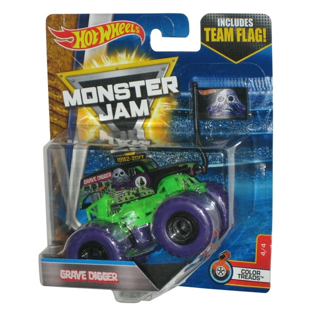 Hot Wheels Monster Jam Grave Digger Toy Truck w/ Team Flag - Walmart ... Grave Digger Flag