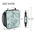 thumbnail image 5 of Haosy Mint Green Marble Reusable Lunch Box Men/Women Insulated Lunch Bag for School Picnic Travel, 5 of 6