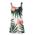 thumbnail image 4 of IROINID Femmes Léger Court Rompers, Femmes Été Confortable Bretelles Décontractée Impression Shorts Poche Combinaison Shorts Multicolores XXL, 4 of 5