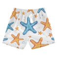 thumbnail image 2 of Kids' Beach Pants Comfortable Swim Trunks Colorful Starfish Pattern Shorts for Pool Vacation and Lounge Wear X-Small, 2 of 8