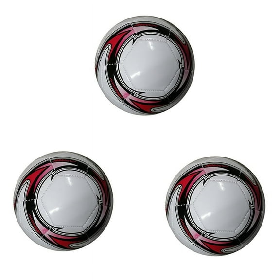 3X Professional Soccer Ball Size 5 Official Soccer Training Football Ball Competition Outdoor Football White