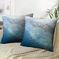 thumbnail image 3 of LALILO Throw Pillow Covers Gorgeous And Healthy Coral Flores Cushion Cover 18" x 18", 2 Pack, 3 of 6