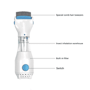 Electric Vacuum Comb for Lice Treatment, Outperforming Combs and Shampoos in Removing Lice and Eggs Remover Hair Comb Vacuums Machine With 3 Filter