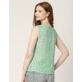 thumbnail image 2 of Moomaya Printed Sleeveless Tops For Women, V-Neck Casual Regular Fit Tank Top, 2 of 8