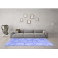 thumbnail image 3 of Ahgly Company Indoor Square Abstract Blue Modern Area Rugs, 8' Square, 3 of 4