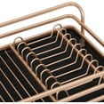 thumbnail image 2 of Aluminum Dish Drying Rack, Compact Dish Rack with Cutlery Holder, Removable Drainer Tray, Rose Gold, 2 of 6