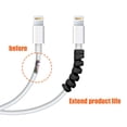 thumbnail image 4 of 12 Piezas Cargador de Cable Tipo C, (12 Piezas, Negro, Gris) Protector Micro USB de Silicona Suave, Protector de Cable de Ratón, Apto para Todos los Teléfonos Móviles, 4 of 5