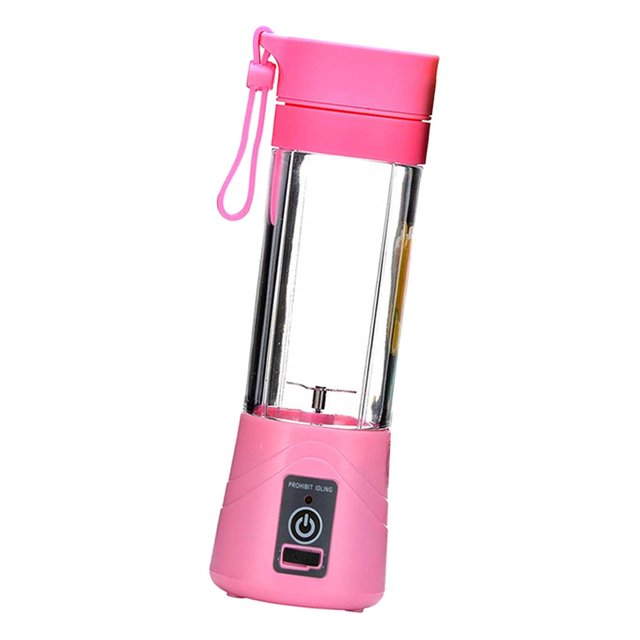 Taza de licuadora Juicer portátil licuadora portátil licuadora usb eléctrica recargable mezclador de frutas rosa Rosado Fanmusic Taza de licuadora Juicer portátil