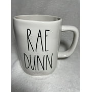 Rae Dunn RAE DUNN Mug in Ivory  with Black LL lettering Signature and Heart on the reverse side