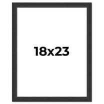 18x23 Frame Black Real Wood Picture Frame Width 1.25 Inches | Interior Frame Depth 0.5 Inches |