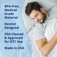 thumbnail image 5 of ZQuiet, Anti-Snoring Mouthpiece (Clear) + Cleaner (1.5oz Bottle), Starter Pack with 2 Sizes, Made in USA, BPA-Free, Medical-Grade Material, Clear, 5 of 6