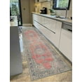 thumbnail image 4 of Red Rugs, Navy Blue Rugs, Medallion Rugs, Antique Decor Rugs, Turkish Rug, Thin Rug, Indoor Rug, Decorative Rug, Non-Slip Carpet, Muted Rug, 3.3'x6.5' - 100x200 cm, 4 of 8
