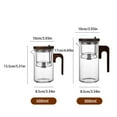 thumbnail image 3 of Xingzhi Large Capacity Glass Teapot With Stainless Steel Tea Strainer Simple And Fashionable One Click 800ml, 3 of 6