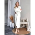 thumbnail image 6 of Women'S Long Cardigan Sweaters Chunky Open Front Oversized Slouchy Knit Fall Trendy Coatigan Jackets White XL, 6 of 8