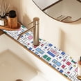thumbnail image 2 of Yayeee Faucet Mat for Kitchen Sink 30" Diatomite Long Splash Guard Pad, Colorful Cartoon Graphic, 2 Pack, 2 of 7