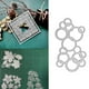 thumbnail image 2 of Yuarrent Plantilla de fondo para manualidades con patrón de burbujas, troqueles en relieve de acero al carbono para álbum de recortes DIY Artesanía, 2 of 6