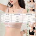 thumbnail image 3 of UOCUFY Front Closure Jelly Bras for Women Wireless No Underwire Full Coverage Seamless Comfort Support Mastectomy Bra Light Pink for Size 4XL, 3 of 9