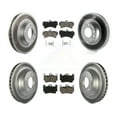 thumbnail image 1 of Transit Auto Front Rear Coated Disc Brake Rotors and Ceramic Pads Kit (6Pc) for Car Audi Q7 Volkswagen Touareg KGC-100002, 1 of 11