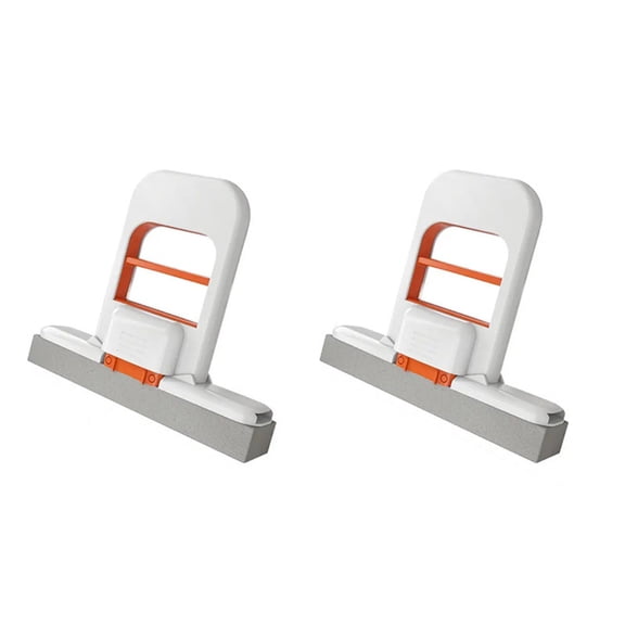 Foldable Mini Spin Mop for Desk - Handsfree Self-Cleaning, Reusable & Absorbent Sponge Mop for Small Spaces, Countertops, Quick Cleanups