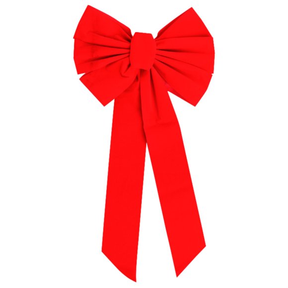HOLIDAY TRIMS Nœud Papillon en Velours 26 Pouces" (Lot de 12)