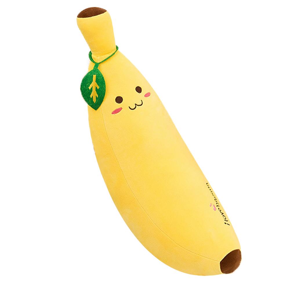 Banana Plush Toy Soft Fruit Shaped Hugging Pillow Cuddly Plushie