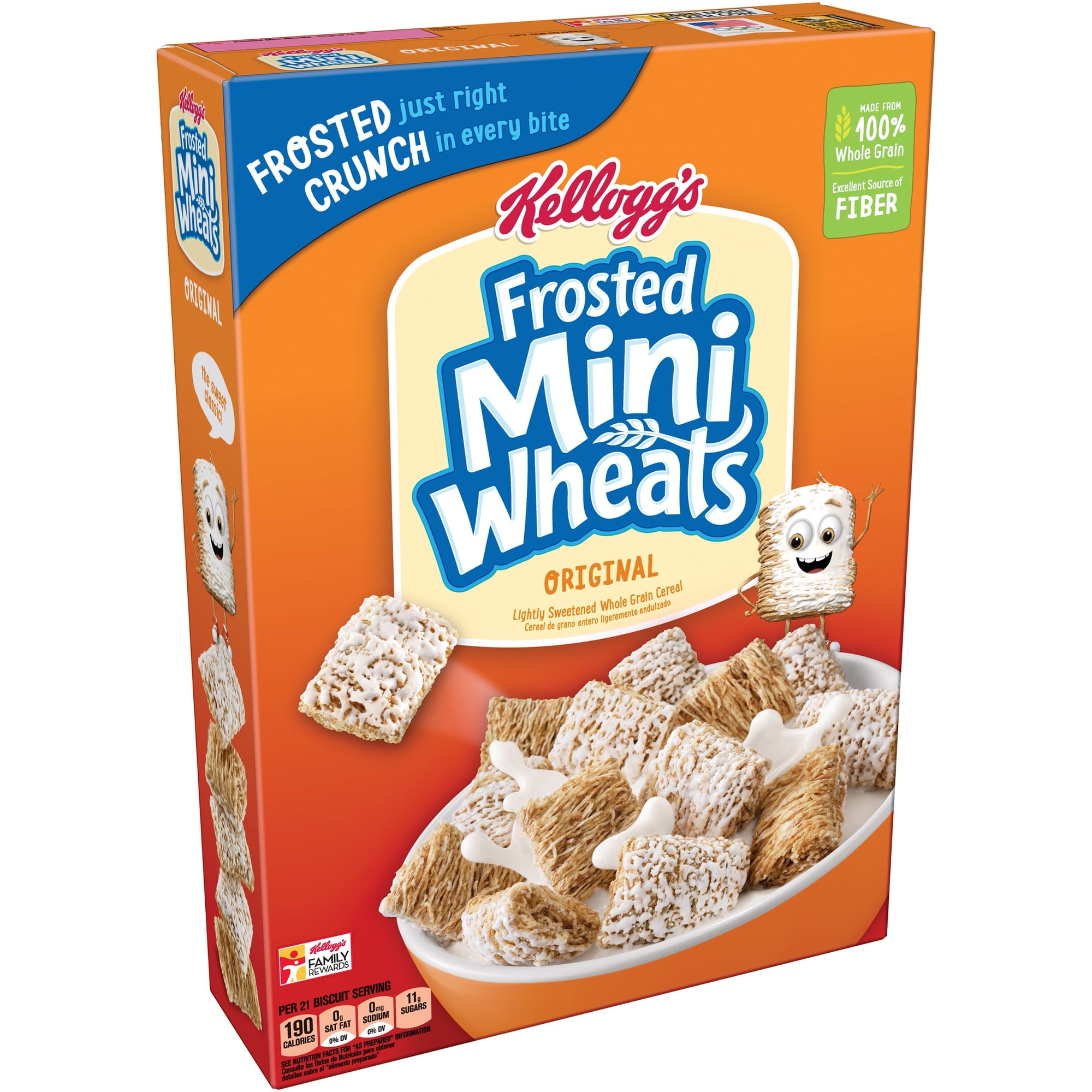 Kellogg's Frosted Mini-Wheats Original Cold Breakfast Cereal, 18 oz
