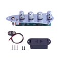 thumbnail image 1 of 5 Jazz JB Bass Loaded Wired Control Plate for 4/5 String Bass Guitar Parts JB-08CR, 1 of 1