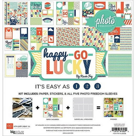 Echo Park Paper Photo Freedom Happy Go Lucky Collection Kit 12"X12"-