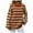 Z-Orange, variant on zaveiop Women's Striped Long Sleeved Knitted Sweater, Striped Round Neck Pullover Sweater, Casual Commuting top (Z-White, M)
