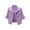 Purple, variant on Women's 3/4 Sleeve Denim Jacket Coat Basic Button Down Stretch Jacket with Pockets Dark Blue XXL