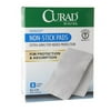 Curad Ouchless Extra Long For Added Protection Non Stick Pads, 8 X 3 Inches - 8 Ea, 6 Pack