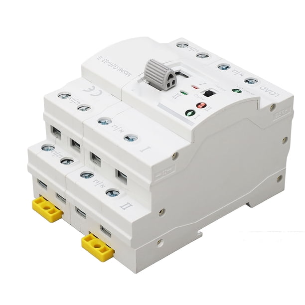 Interruptor De Transferencia Automática De Doble Potencia 63A, Interruptor De ATS Retardante De PC Con Respuesta Rápida Para De CA 50 60Hz