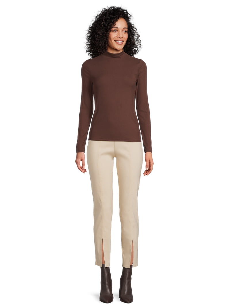 No Boundaries women's Mock Neck Top - XS-3XL - Walmart.com