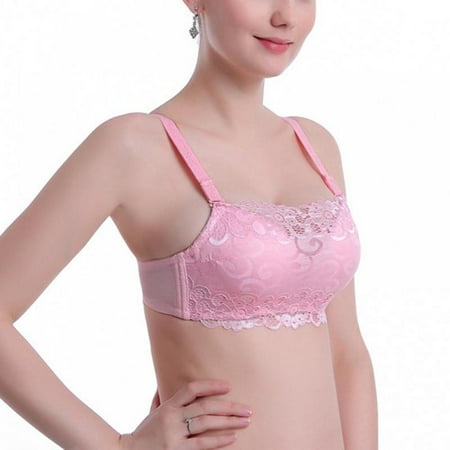 

Xinhuaya Deep V Push up Bra Support Chest Lace Bra Gather Chest Push Up Women Bra