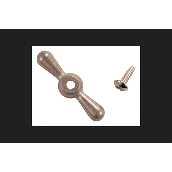 Arrowhead T-Handle Brass