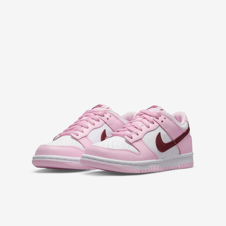 Big Kid's Nike Dunk Low Pink Foam/Dark Beetroot-White (CW1590 601