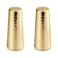 thumbnail image 2 of Artistique Hammered Gold Tone Salt And Pepper Shaker Set, 2 of 3