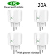 thumbnail image 1 of Tuya Wifi Smart Plug 20A/16A EU Plug Smart Home Energy Monitotor Socket, 1 of 5