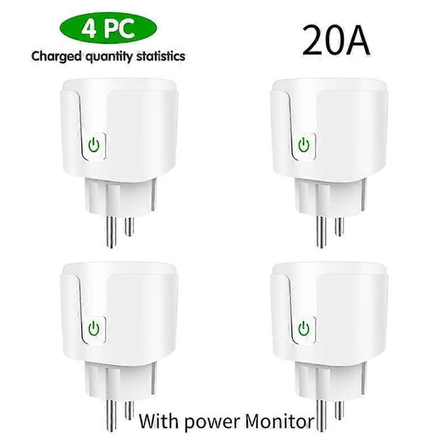 Tuya Wifi Smart Plug 20A/16A EU Plug Smart Home Energy Monitotor Socket