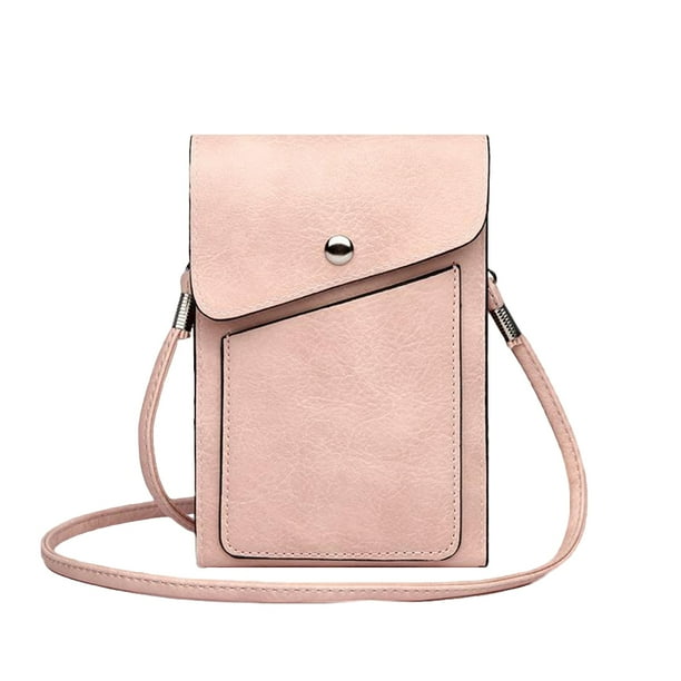 EeaseMX Bolso de moda para teléfono, bandolera para mujer, portátil, monedero, cartera para chica (rosa)