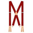 thumbnail image 1 of "Buyless Fashion Butten End Logger Work Suspenders for Men - 48"" Adjustable Straps 1 1/4"" - X Shape", 1 of 7