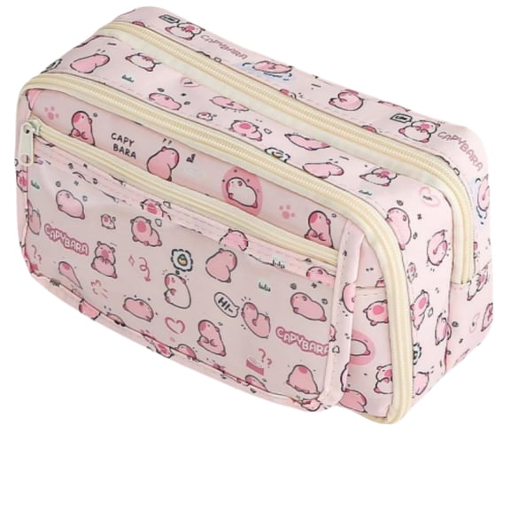 EYNMVR Pencil Case Pouch Cartoon Pen Box Holder Organizer for Office Workspace Supplies Desk Accessories Travel Essentials Trendy Cool