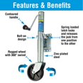 thumbnail image 3 of Seachoice Fold Up Trailer Jack, 22-7/8 In., Max Lift 1,000 Lbs., 3 of 5