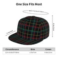 thumbnail image 6 of Balery Baseball Cap Flat Bill Hats for Men Adjustable Size for Running Workouts and Outdoor Activities All Seasons Dad Hat(Buffalo Plaid Dark Green ), 6 of 9