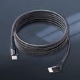 thumbnail image 3 of Cable de datos acodado jixopn tipo C/USB a tipo C, cable de carga para consola de juegos, 480 Mbps, repuesto antirroturas para Steam Deck., 3 of 8