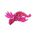 thumbnail image 4 of Laser Red 3D Printed Skeleton Dragon Model 27Cm, Flexible Movable Joint Action Figure, Creative Desk Ornament and Unique Holiday Display Piece, 4 of 4