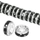 thumbnail image 1 of Paquete de 200 cuentas espaciadoras rondelle, cuentas sueltas de cristal de rhinestone checo de 0.31 pulgadas/8mm [Negro], 1 of 6