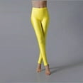 thumbnail image 2 of Women Solid Color Glossy Cloth Printed Drawstring Side Pockets Sports Casual Wearing Leggings Outside Pants Outdoor Basic Fall Clothes Fashion Winter Clothing, 2 of 3