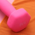 thumbnail image 4 of OUNONA One Pair Dumbbells For Women Iron Frosted Hand Weights For Workout Routines, 4 of 4
